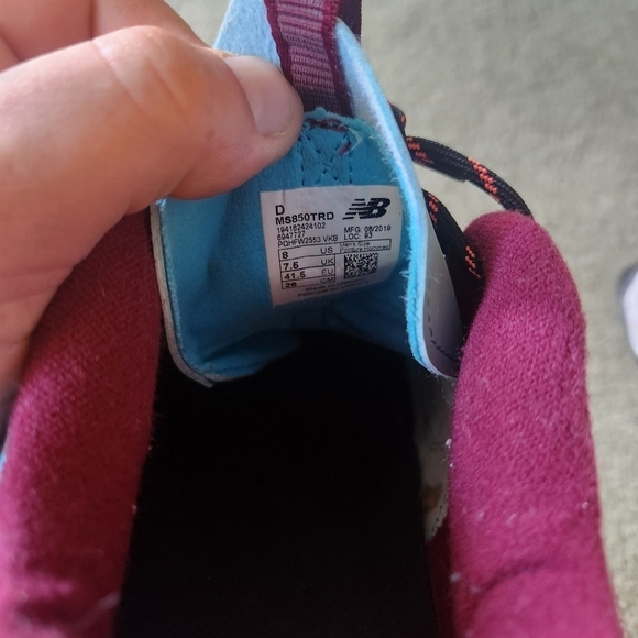 New Balance/ Vibram Collab Teal/Pink 850-AT Men's 8 - Picture 6 of 7